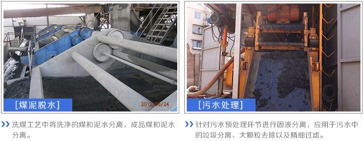 脫水篩應用領域